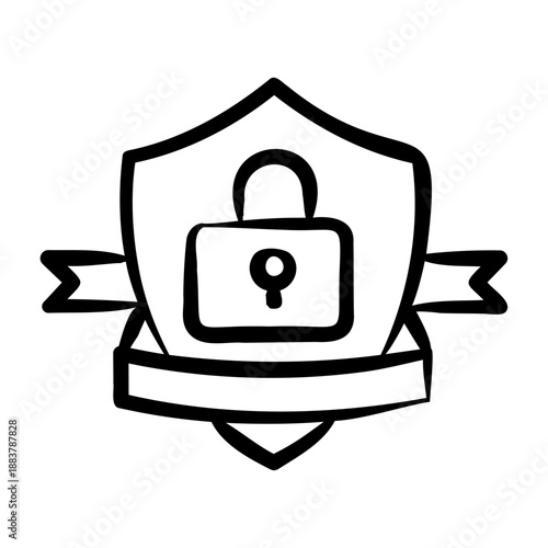 Confidentiality Icon - Handdrawn