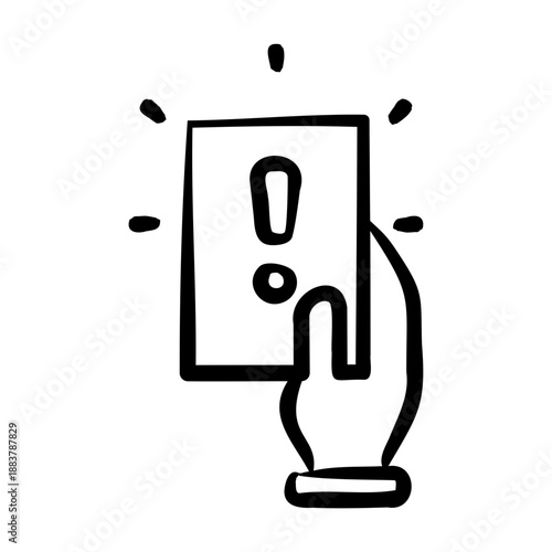 Disciplinary Action Icon - Handdrawn