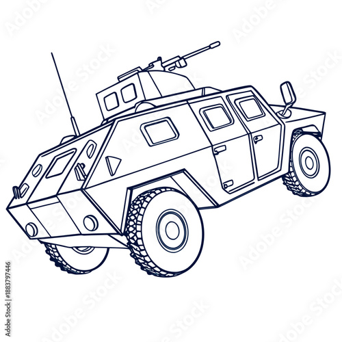 Military armored vehicle