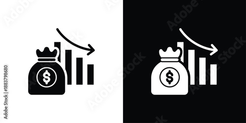 Reduction Icon Sheet Black And White