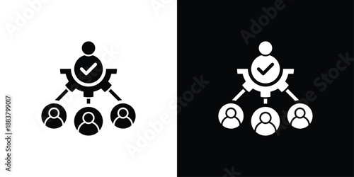 Stakeholder Icon Sheet Black And White
