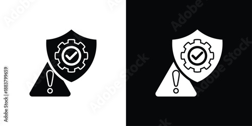 Security Icon Sheet Black And White
