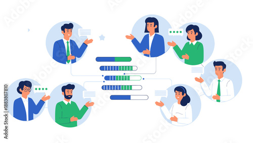 Team Collaboration and Progress Tracking with Loading Bars