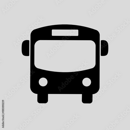 Bus icon vector illustration. Bus icon isolated on white background.