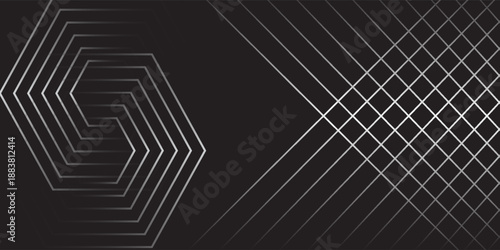 3D white geometric abstract background overlap layer on bright space with rounded rhomb effect decoration