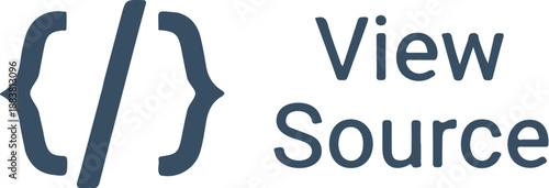 Code snippet interface element viewed on a computer screen with coding symbols and text editor interface