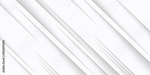 Amazing premium background. Elegant gray white diagonal lines with smooth soft shadow. Light silver grey gradient. Geometric modern stripe design