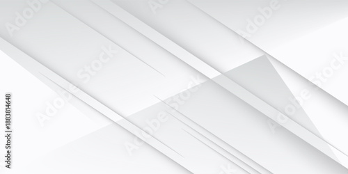 Amazing premium background. Elegant gray white diagonal lines with smooth soft shadow. Light silver grey gradient. Geometric modern stripe design