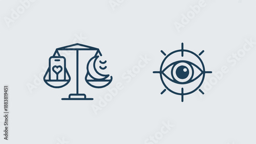 Clean vector icon set designed for digital marketing and online advertising. Simple graphics for social media, campaigns, and analytics.