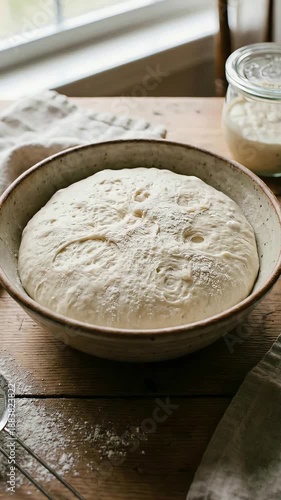 Bread Dough Rising Yeast Fermentation Baking Timelapse