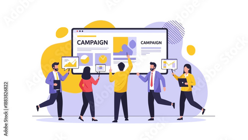 Teamwork Business Campaign Strategy Meeting