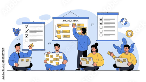 Teamwork, Project Planning, Collaboration, Agile Methodology, Business Strategy