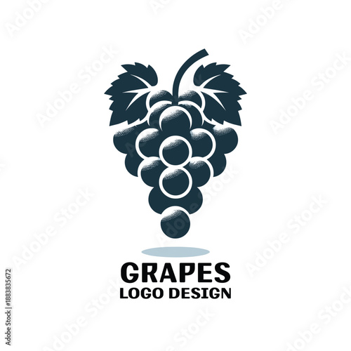 Grapes Vector Logo Design 