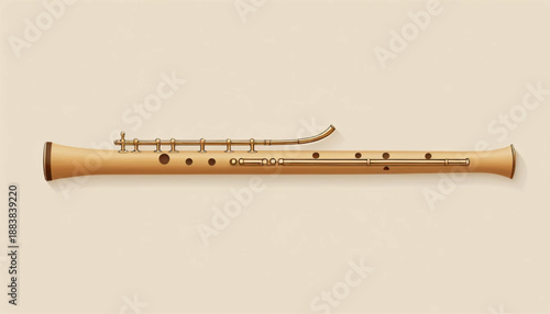 Illustration icon of bamboo flutes arranged neatly in two rows on a clean plain background.