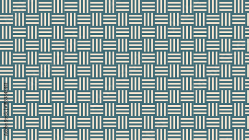 Teal background with intersecting cream colored lines pattern intersecting lines 1