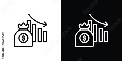 Reduction Icon Sheet Black And White