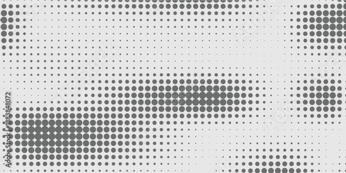 Black polka dots seamless pattern on white background with halftone diagonal lines, minimalist abstract texture design for wallpaper, fabric, packaging, branding, print, editorial layout and modern 