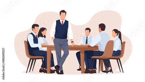 Business Meeting Leadership Team Collaboration Discussion Boardroom Strategy