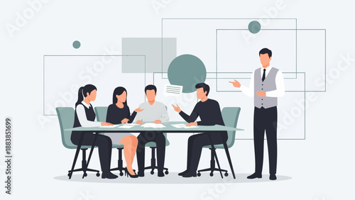 Business Meeting Team Collaboration Discussion Strategy Planning