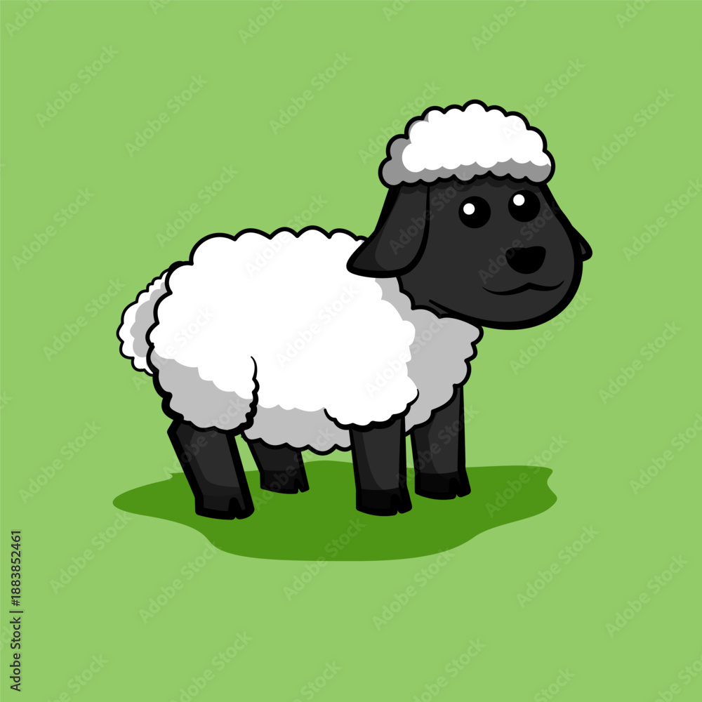 Obraz premium vector illustration of sheep