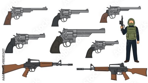 Mobile data search and organization concept showing a folder with documents and a magnifying glass on a modern smartphone screen.