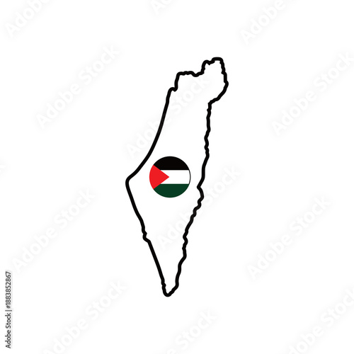 palestine map logo , save palestine logo