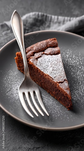 Cake on plate with fork delicious cake served on a plate ready to be enjoyed with a fork