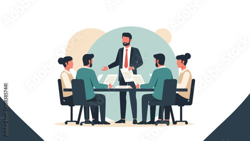 Business Meeting Teamwork Collaboration Discussion Strategy Corporate Office