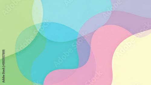 Abstract pastel background with overlapping soft shapes a gentle blend of colors for modern design and creative concepts