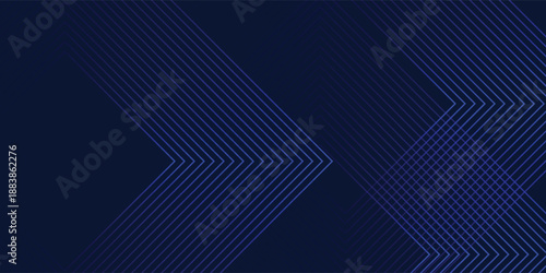 Symmetrical Chevron Lines Gradient Background in Dark Navy Blue with Subtle Light Blue Tones Creating a Sophisticated and Modern design backgorund eps10