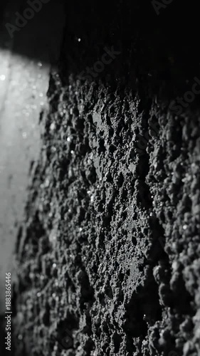 Wallpaper Mural Abstract Cinematic Textural Exploration Of Dark Gray Surface And Lighting Reflections Torontodigital.ca