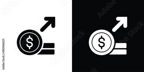Expense  Icon Sheet Black And White