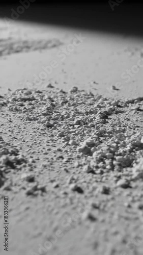 Wallpaper Mural Abstract Close-Up of Granular Substance and Shadow Play in Monochrome Torontodigital.ca