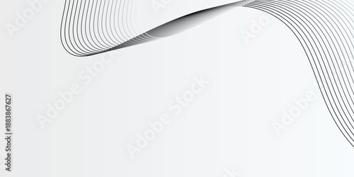 Abstract vector background with black wavy lines. vector illustration eps10