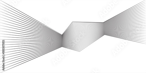 White black color. Linear background. Design elements. Poligonal lines. Protective layer for banknotes, certificates template. Vector Vector lines of different thicknesses from thin to thick EPS 10