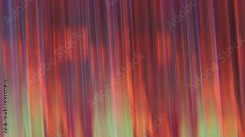Wallpaper Mural Defocused beam lens. Reflection flash texture. Orange red green ribbed glow mixing color ray abstract background. Optical effect overlay. Torontodigital.ca