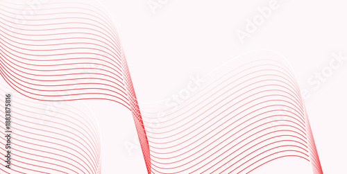 Abstract red wavy lines background vector desin technology illustratio eps10