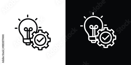 Creativity  Icon Sheet Black And White