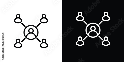 Relationship  Icon Sheet Black And White