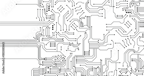 Abstract digital background with technology circuit board.  Vector design.