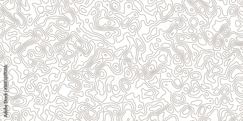 Abstract Organic Contour Lines Pattern Background