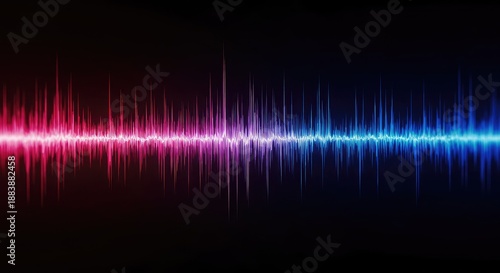 Abstract digital sound wave visualization forming a rhythmic background pattern. Dynamic flowing frequency response curve for technology concepts ,frequency ,pattern ,curve