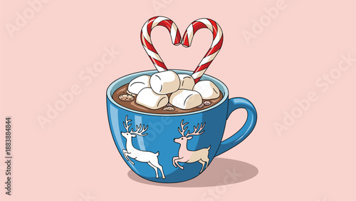 Heartwarming Holiday Cocoa with Candy Canes