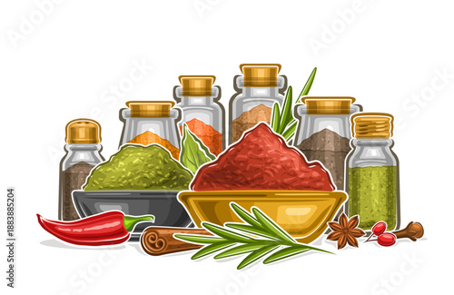 Vector Seasoning Still Life