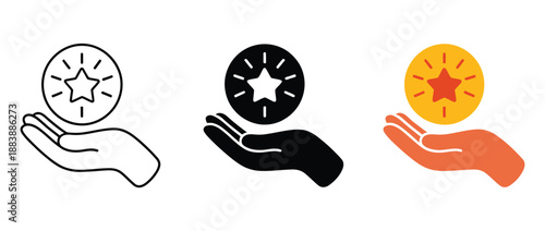 Earn point icon vector illustration, achievement, awards, and excellence symbol for business success, goal tracking, professional recognition, performance rewards, modern flat design