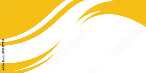 Abstract Yellow White Wave Background Design with Empty Space. vector illustration eps10 abstract