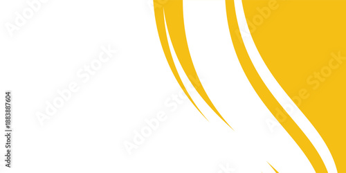 Abstract Yellow White Wave Background Design with Empty Space. vector illustration eps10 abstract
