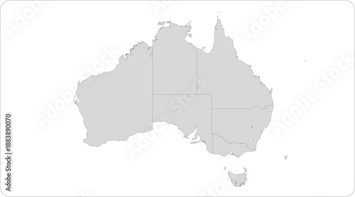 States of Australia 5 professional digital illustration image for modern design projects, presentations, marketing visuals, print layouts and creative