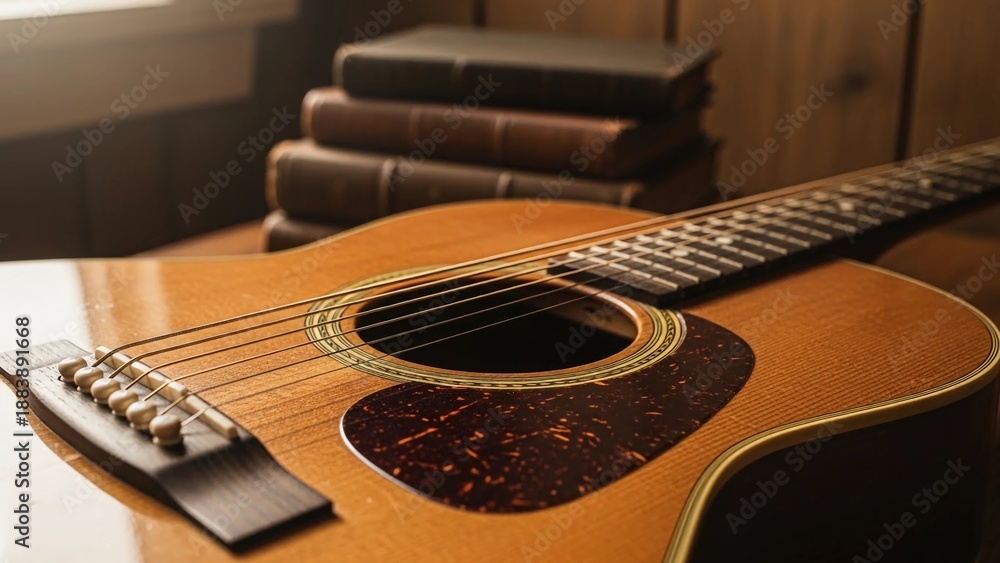 Fototapeta premium Vintage Acoustic Guitar 