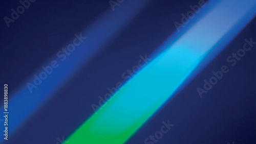 Abstract diagonal blue and green light streak background with smooth gradient glow and futuristic motion effect
